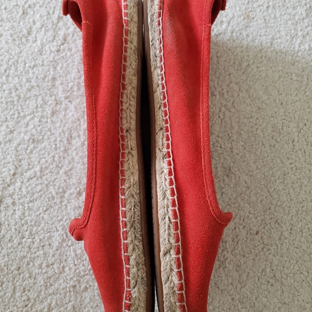 Michael Kors Orange Suede Logo Espadrilles sz8.5